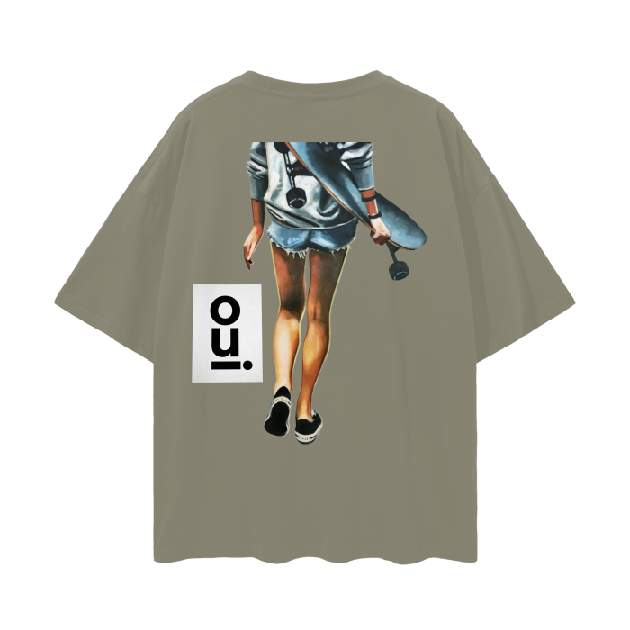 Oversize Deep Drop Shoulder Tee - 190 GSM