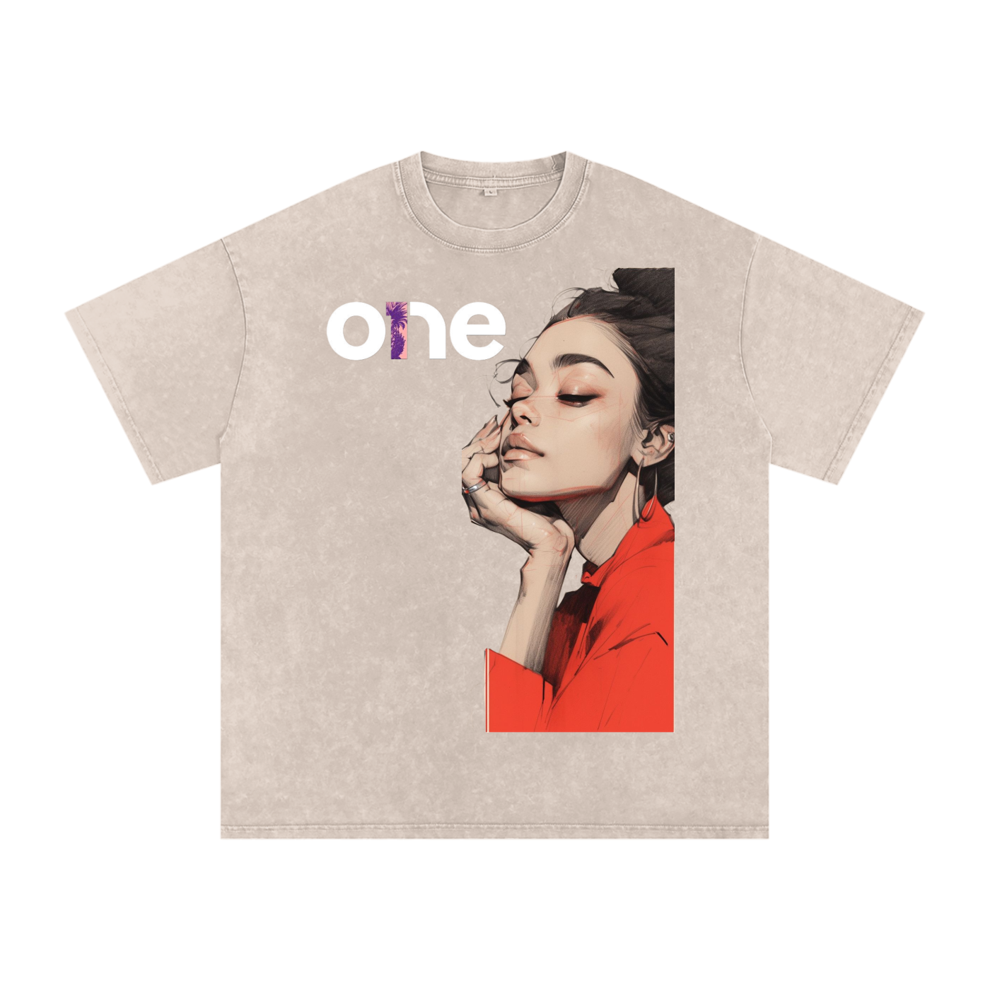 Acid Wash Oversize T-Shirt - 250 GSM