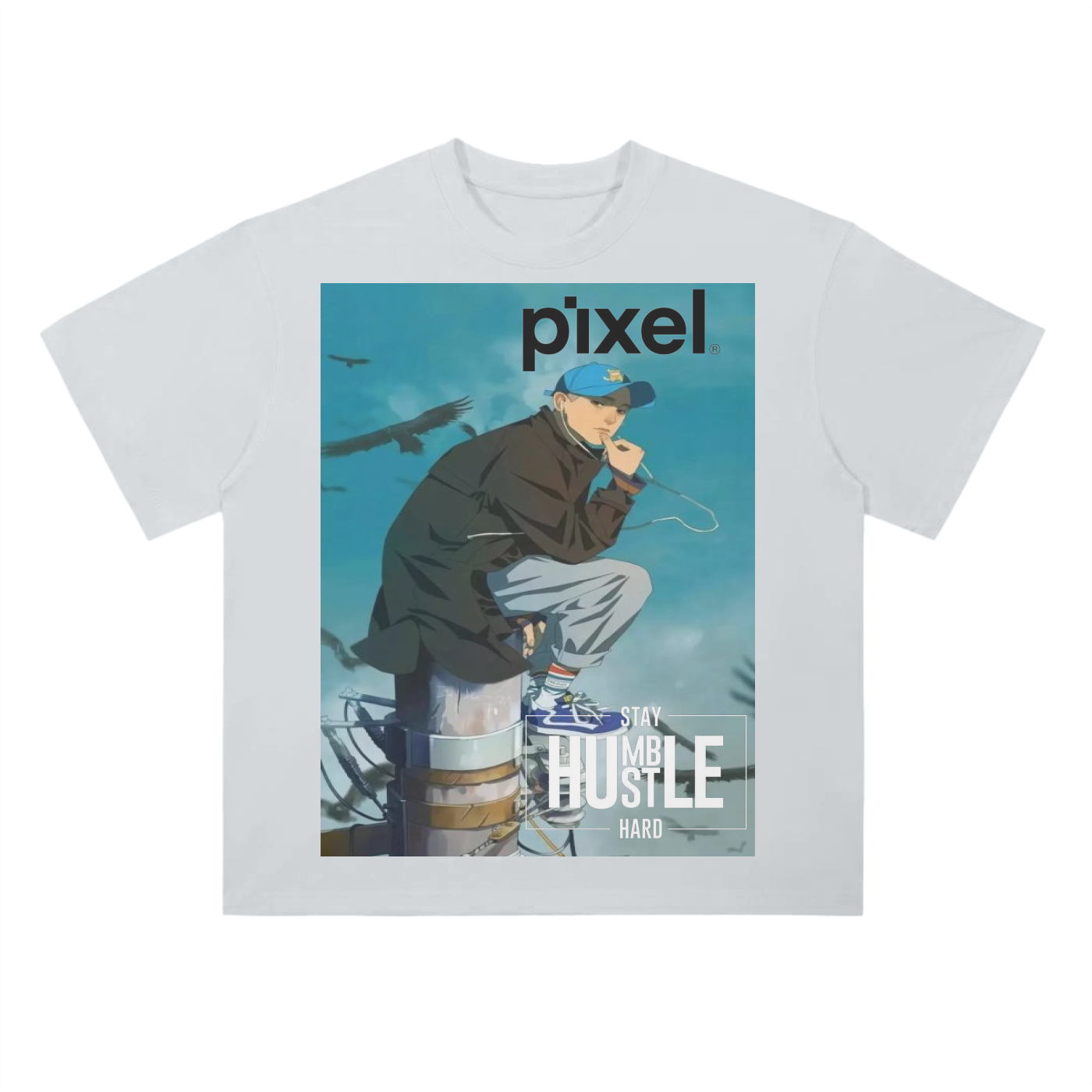 Drop Shoulder T-Shirt - 300 GSM