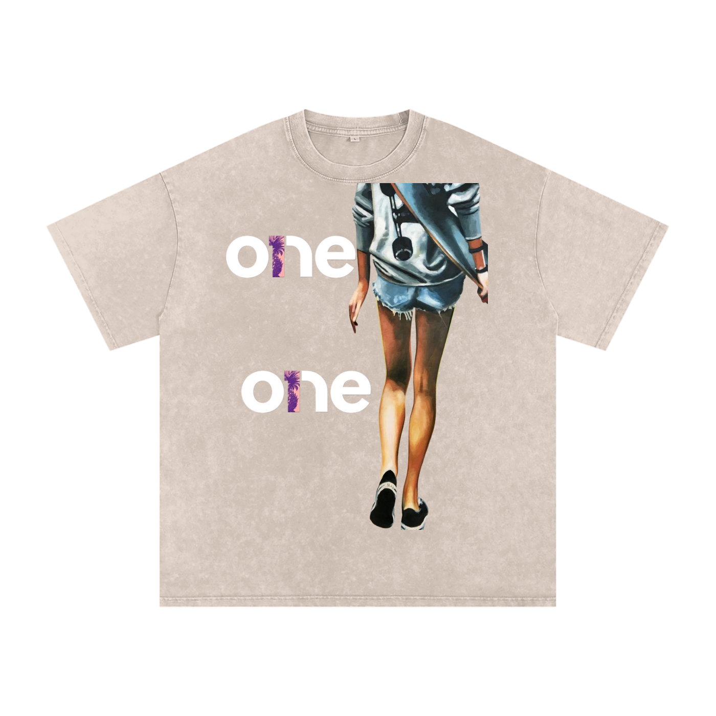 Acid Wash Oversize T-Shirt - 250 GSM