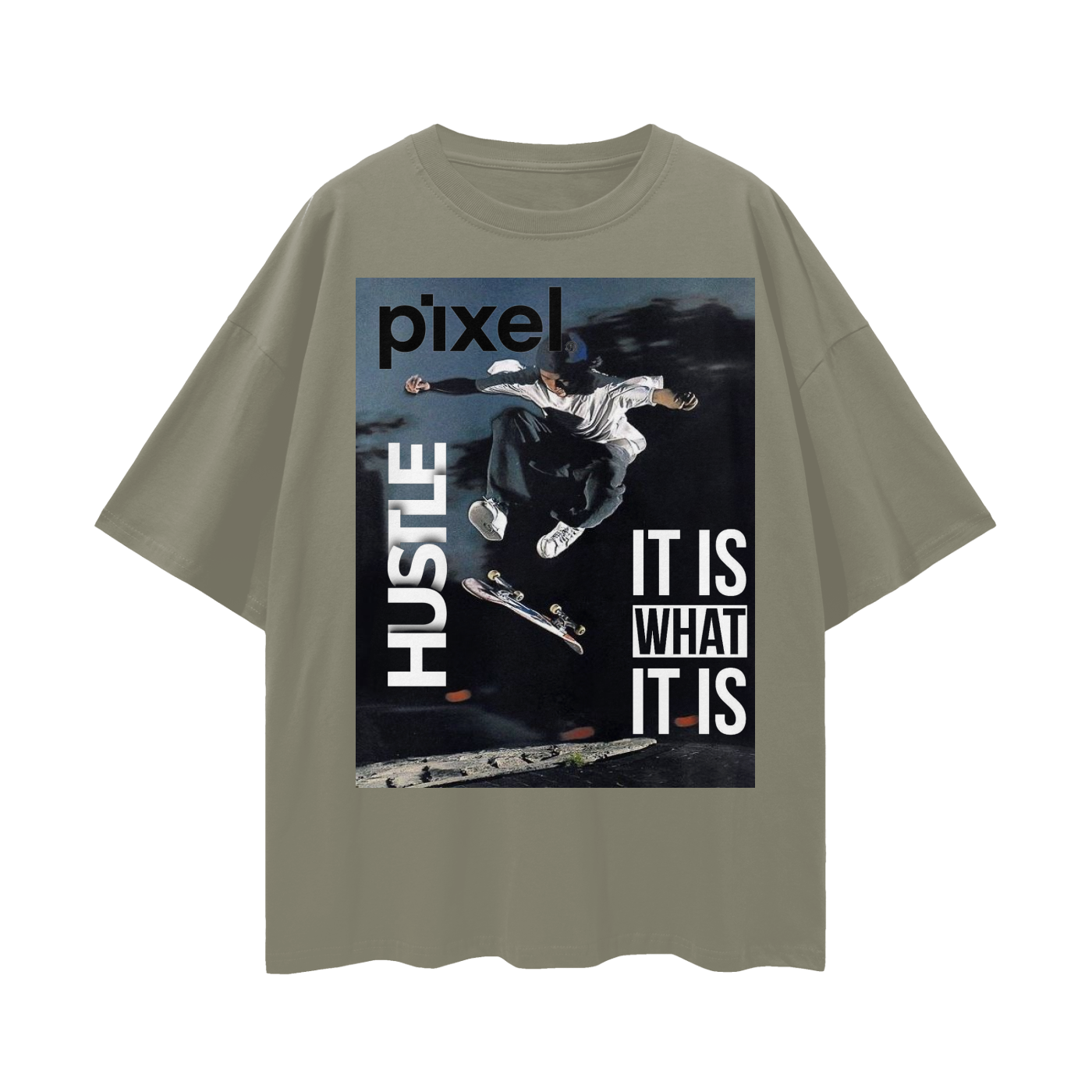 Oversize Deep Drop Shoulder Tee - 190 GSM