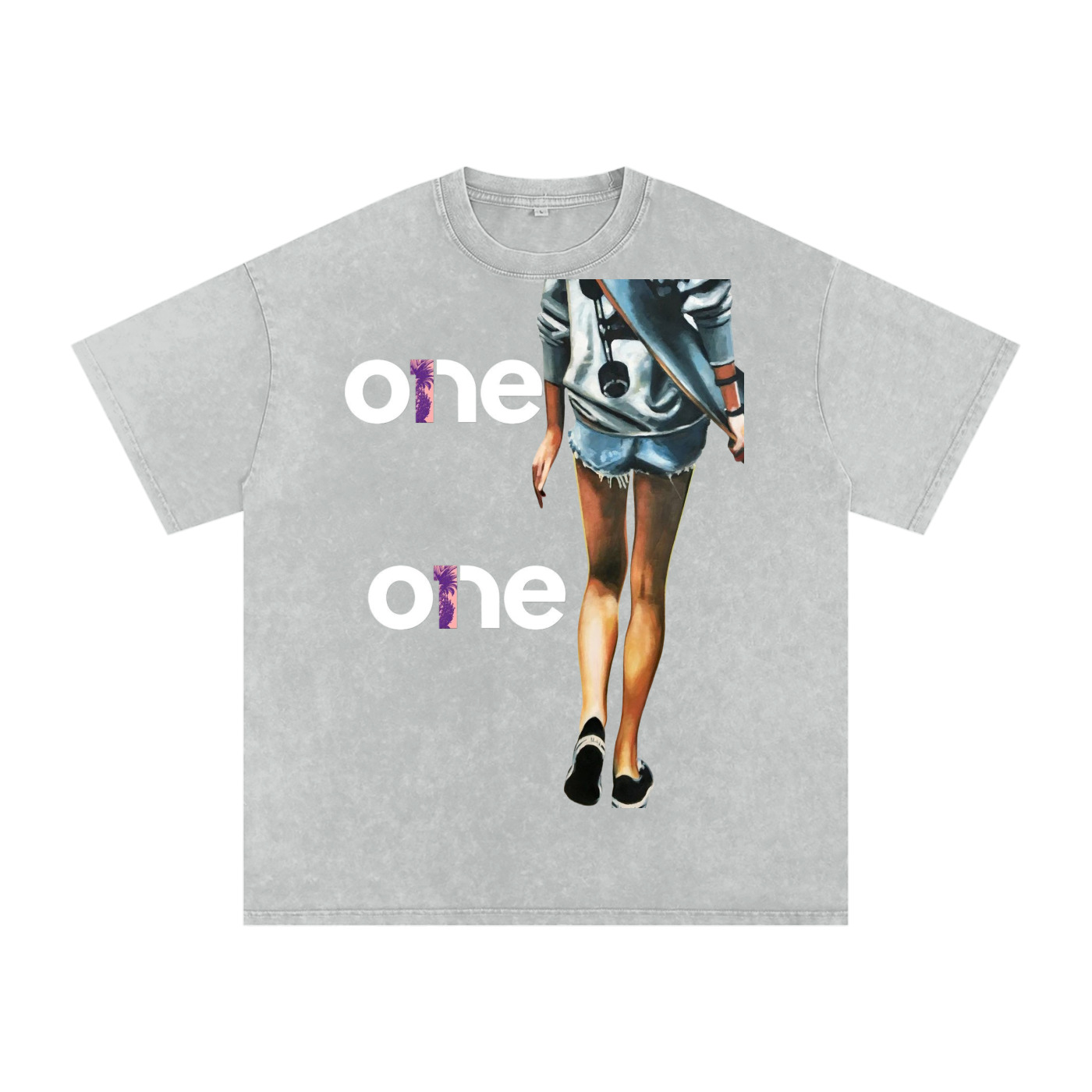 Acid Wash Oversize T-Shirt - 250 GSM