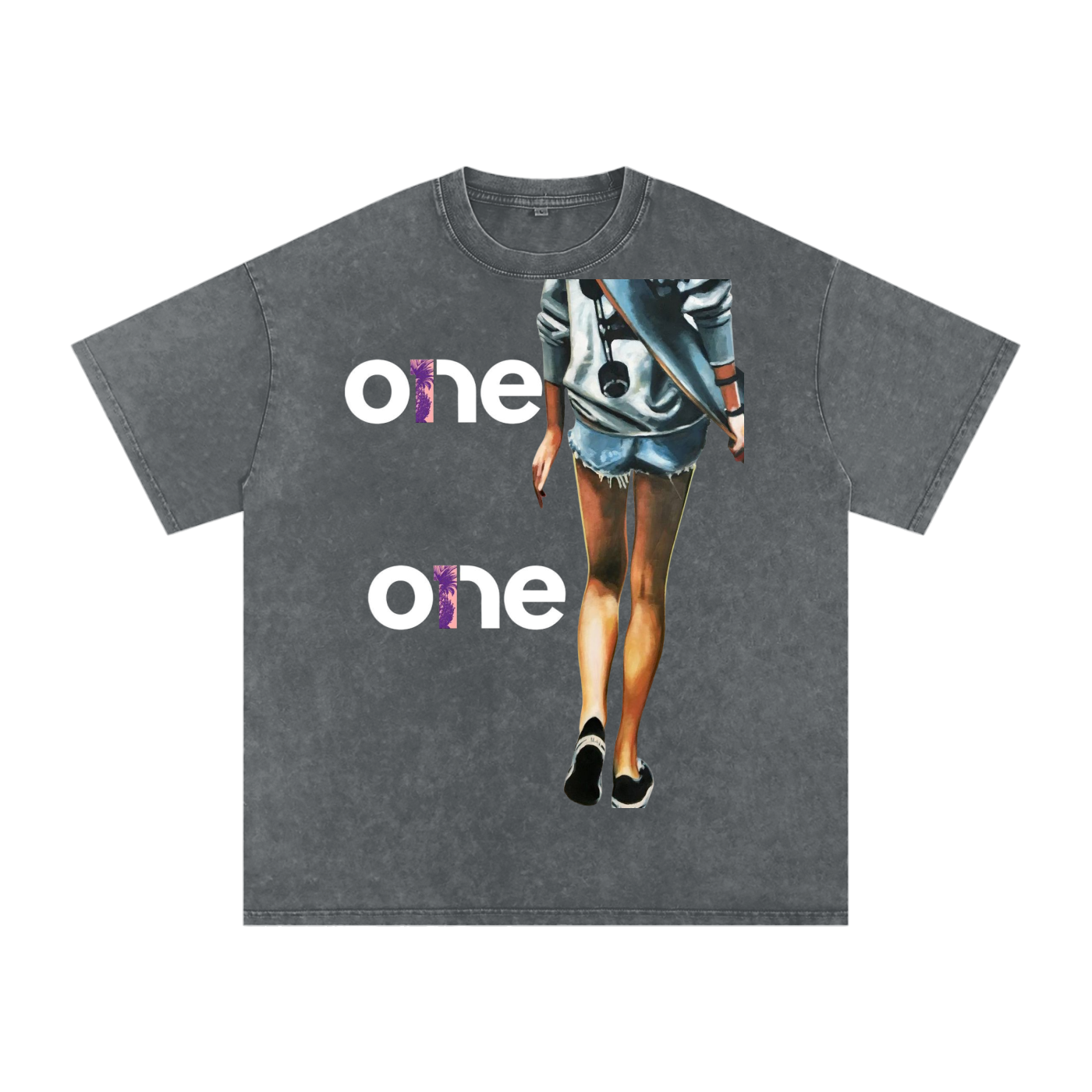 Acid Wash Oversize T-Shirt - 250 GSM