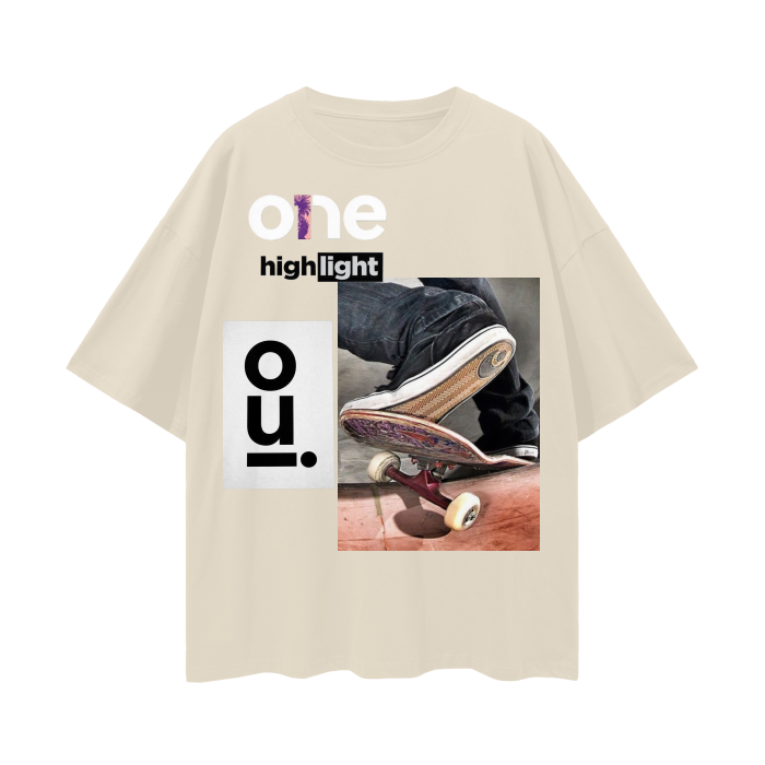 Oversize Deep Drop Shoulder Tee - 190 GSM