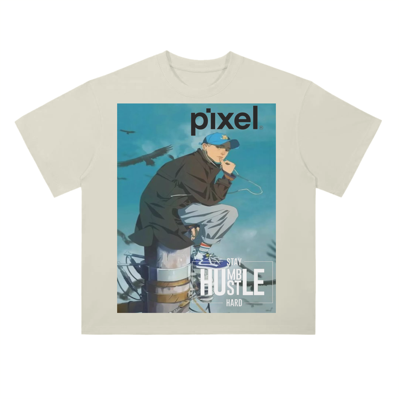 Drop Shoulder T-Shirt - 300 GSM